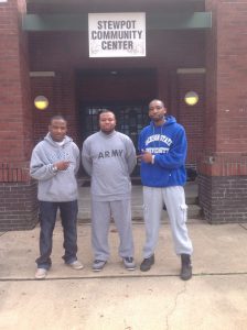 Private Tony Carlvin (left), Sergeant Lonnie Page, and Sergeant Steven “Dale” Brown.