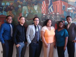 Jacob Dodd (left), Carroll McLaughlin, Eddie Crews, Tiffany Johnson, LaBethani May and Edwin Davis