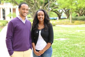 Kibreyesus Berhaneselassie-Sumner earned his M.B.A. at JSU. His sister Bezawit Berhaneselassie-Sumner is working on her master's degree in biology.