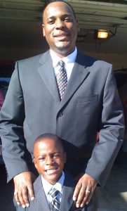 The late Timothy R. Brown, a JSU alum, and his son, Timothy R. Brown II.