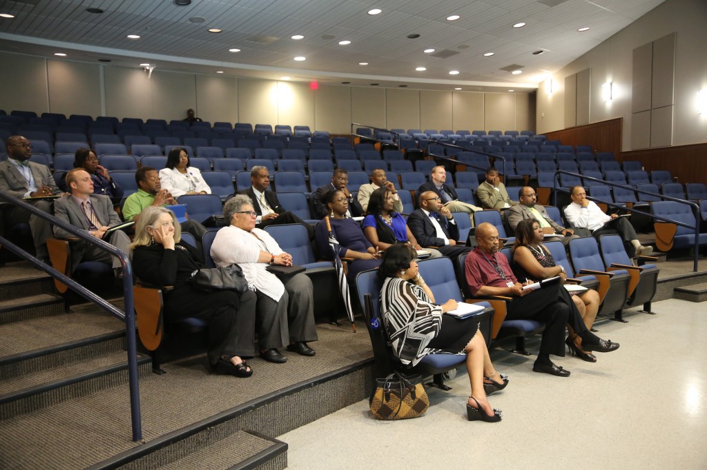 Several JSU administrators, including JSU president Carolyn Meyers, attended Dr. Akers presentation.