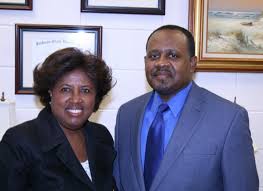 Dr. Ingrad Smith and College of Education Dean Daniel Watkins