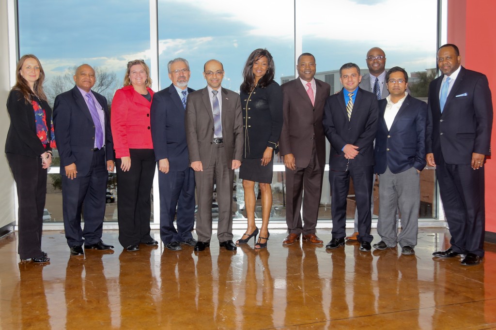 Jackson State University officials welcomed the guests from Iraq.