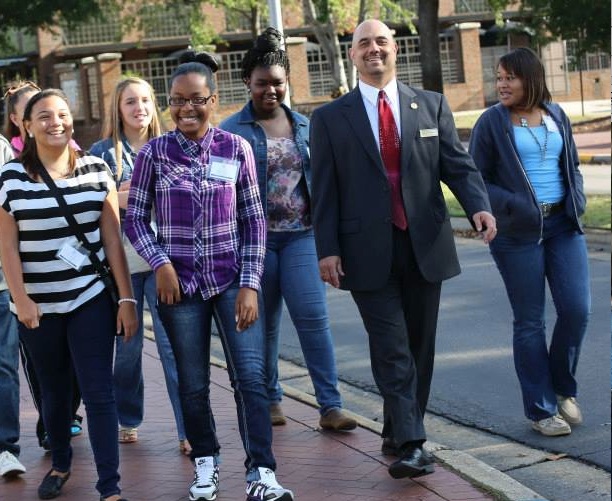 Dr. Ramin Cooper Maysami (second from right) is the new dean of JSU's College of Business