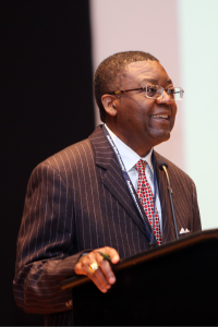 Dr. Paul Tchounwou welcoming conference attendees.
