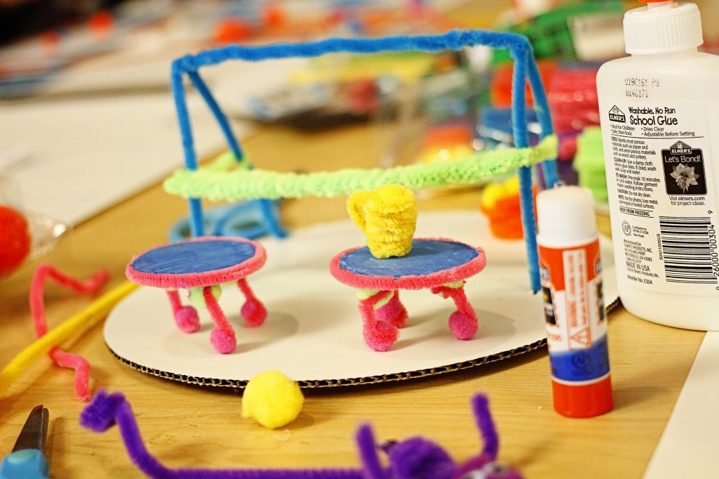 A mock-up of a lemonade stand at Lemonade Day training at Jackson State University, Jan. 8, 2015. (Photo by Anissa Hidouk, JSU)