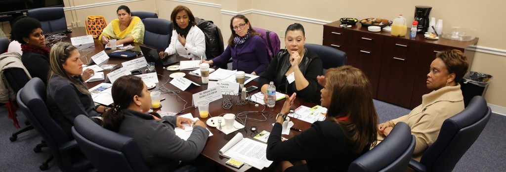 A delegation of business and professional women from Colombia visited Jackson State University this week as part of the U.S. State Department’s International Visitor Leadership Program. (Photo by Charles A. Smith, JSU)