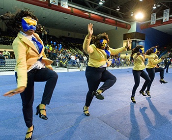 The Great Reveal at JSU, March 1, 2015. (Photo by Lafayette Hicks, JSU)