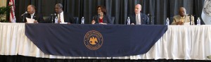 A special meeting of the Hinds County Board of Supervisors was held on the main campus Monday, April 20, 2015. (Photos by Charles A. Smith, JSU)