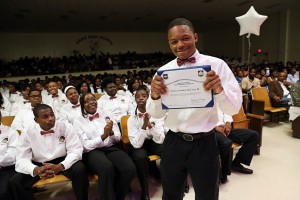 Incoming freshman Melvin McCrory III, a graduating Lanier High School senior, is JSU's first recipient of the ROTC's national Commander's Leadership Scholarship.