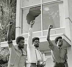 Protesters show solidarity after unrest at Jackson State College in 1970.