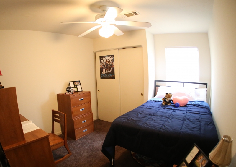 The first-ever apartment facility on campus feature fully furnished one-, two-, three- and four-bedroom suites.