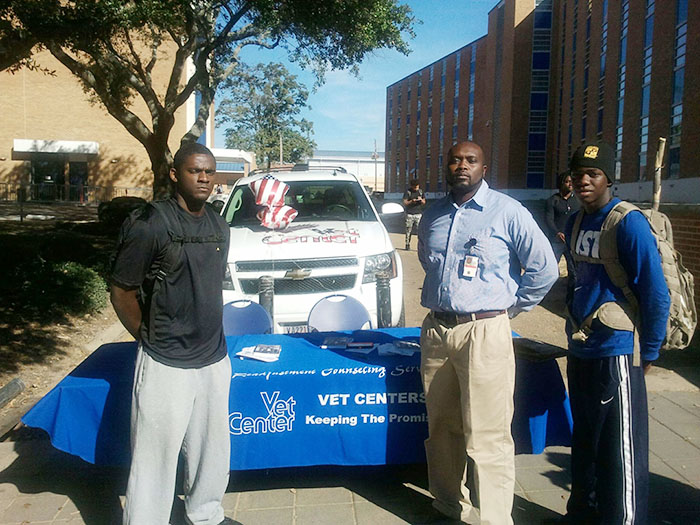 Military and Veterans Center participants during Sept. 11 commemoration in 2014.