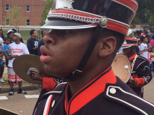 Callaway High School electrifies the crowd as its struts pass hundreds of onlookers.