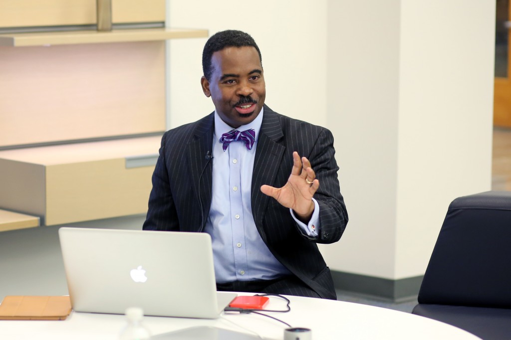 Robert Blaine, dean of Undergraduate Studies and CyberLearning at JSU, said the university is being honored for for its innovation, leadership and education excellence. (Photo by Charles A. Smith)