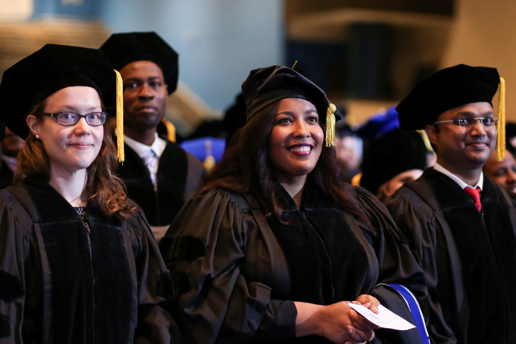 JSU graduates anxiously wait for the moment to walk across the stage to receive their degrees after years of intense study. (Photo by Anissa Hidouk/JSU)