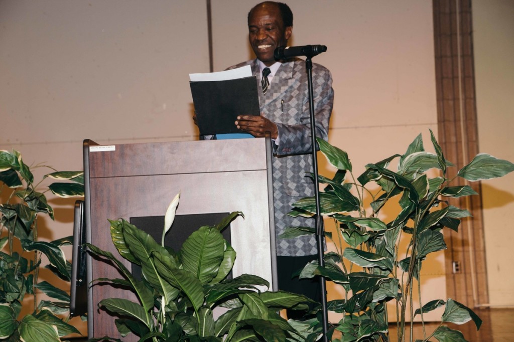 Dr. David O. Akombo, interim chair of the department of music, was tasked – until the appropriate time – with keeping the secret appointment from Sanford, whom he described as an asset to Jackson State University. (Photo by Justin Hardiman/JSU)