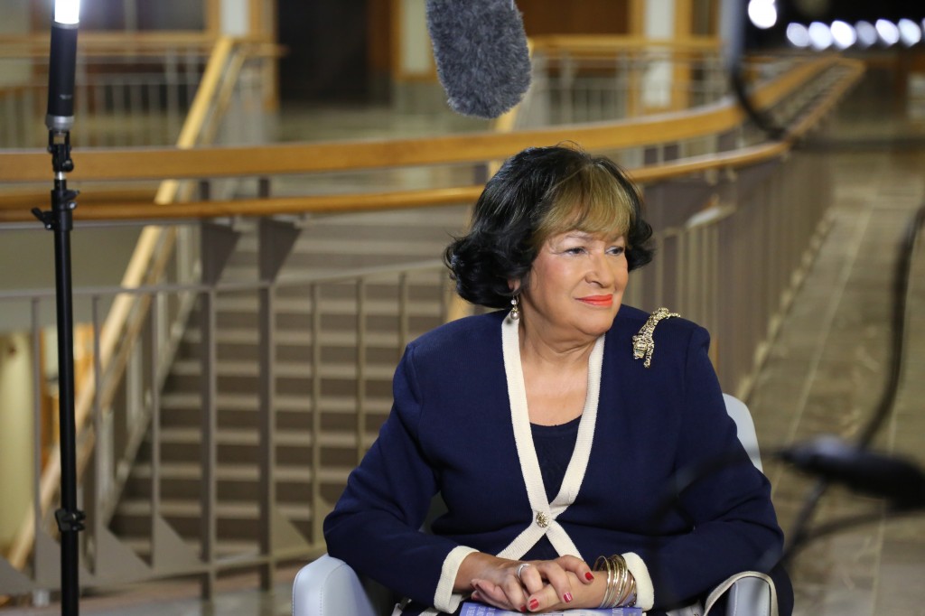 JSU President Carolyn W. Meyers discusses the importance of diversity and preparing students to become 21st century leaders. (Photo by Spencer McClenty/JSU)