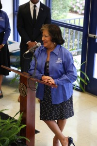 Meyers said, “This is just what our faculty, staff and students deserve. This upgraded facility will allow them to transfer, create and synthesize new knowledge.”(Photo by Charles A. Smith/JSU)