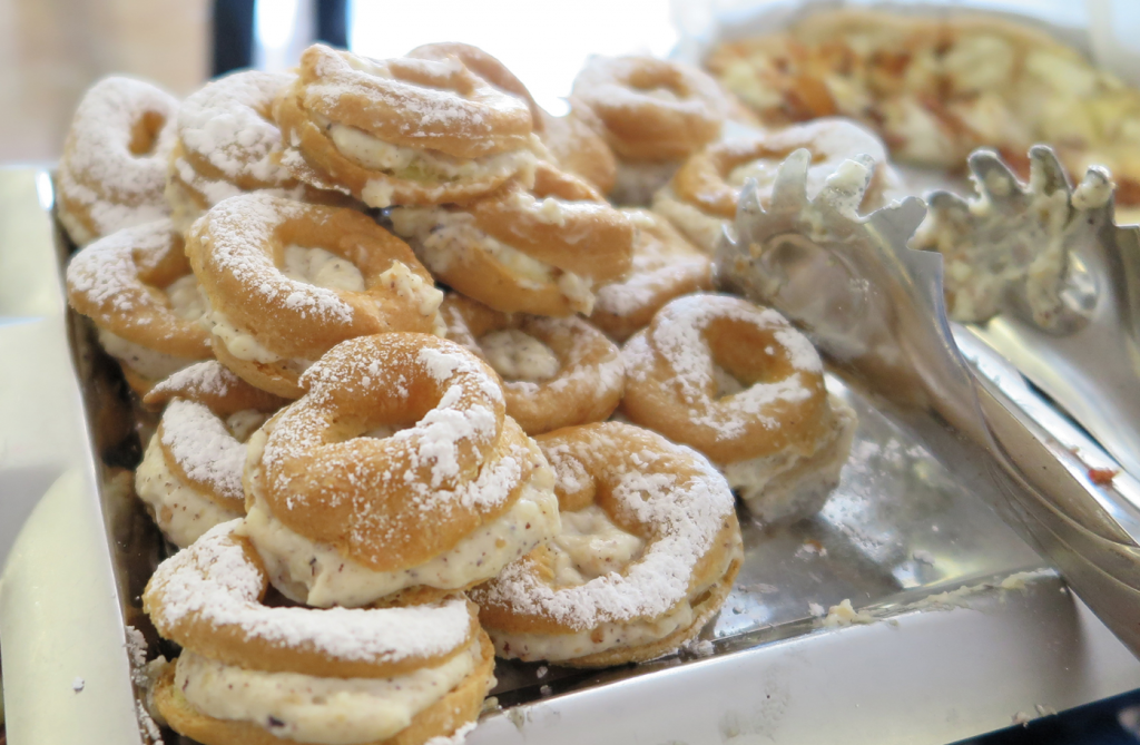 Éclairs with pistachio fillings were among the sweet offerings. (Photo by Charles A. Smith/JSU)