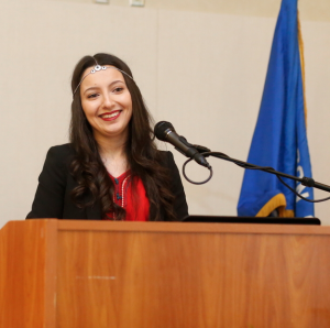 Sara Hidouk of Algeria, a member of the International Student Association, is among several family members who have attended or planning to attend JSU. (Photo by Anissa Hidouk/JSU)