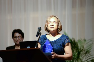 Jackie A. Nash receives the 2016 ONE JSU Excellence Award for Professionalism, Division of Academic and Student Affairs. (Photo by Darek Ashley/JSU)