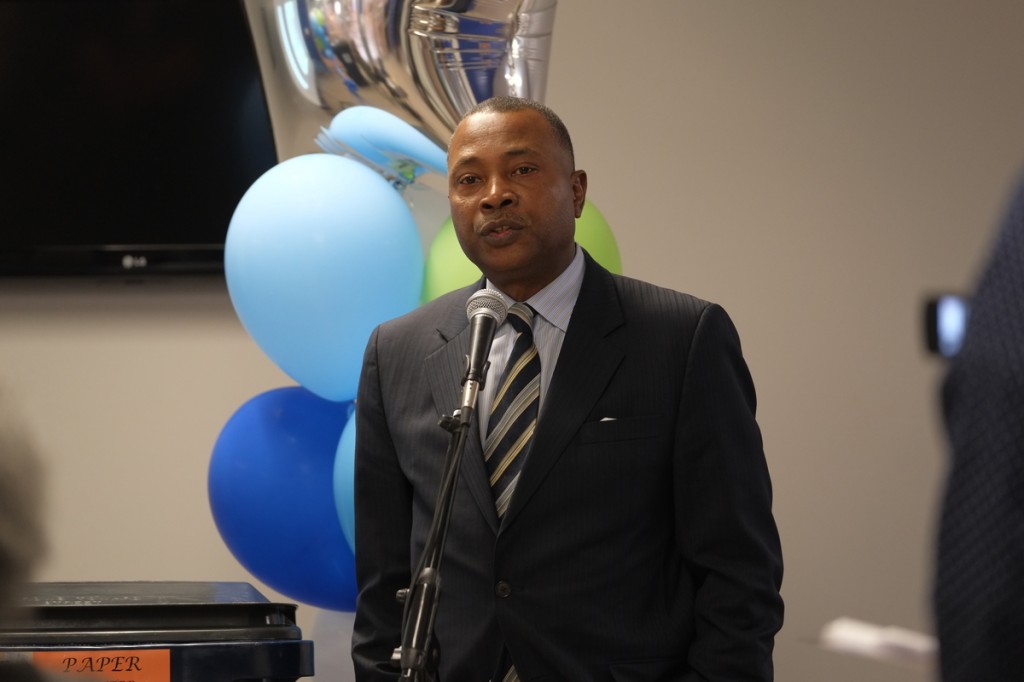 Dr. Ricardo Brown, dean of JSU’s School of Public Service, said, “We are launching this program in partnership with the Jackson Medical Mall and the Allen Recycling Company as a first step in what we hope will lead to a larger coordinated effort to promote a healthier and more livable community.” (Photo by Charles A. Smith/JSU)