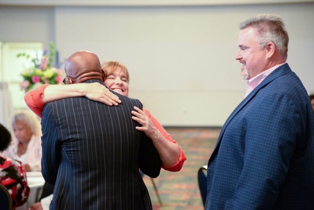 Hugs and well-wishes were the order of the evening as Jackson State honored retiring faculty and staff.