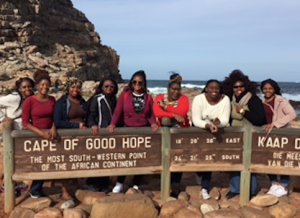 JSU students at the Cape of Good Hope in Cape Town, South Africa