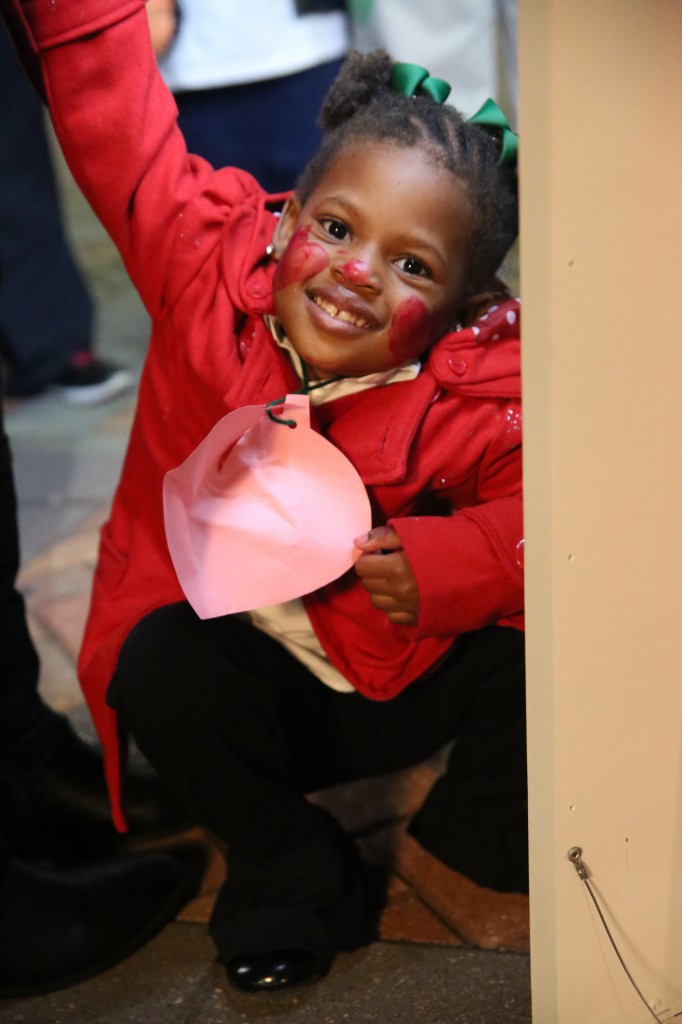 A real-life angel makes a special appearance during the community event. (Photo by Spencer McClenty/JSU)