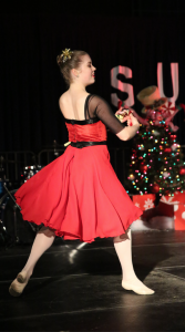 A member of Ballet Magnificat! moves gracefully across the stage during an awe-inspiring performance. (Photo by Spencer McClenty/JSU)