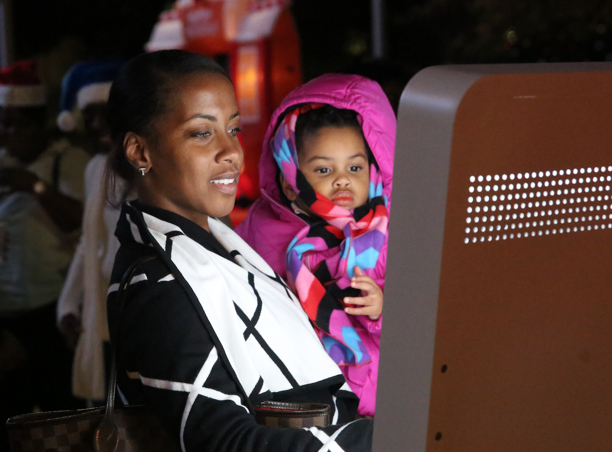 JSU’s photo kiosk allowed spectators to take selfies. (Photo by Spencer McClenty/JSU)
