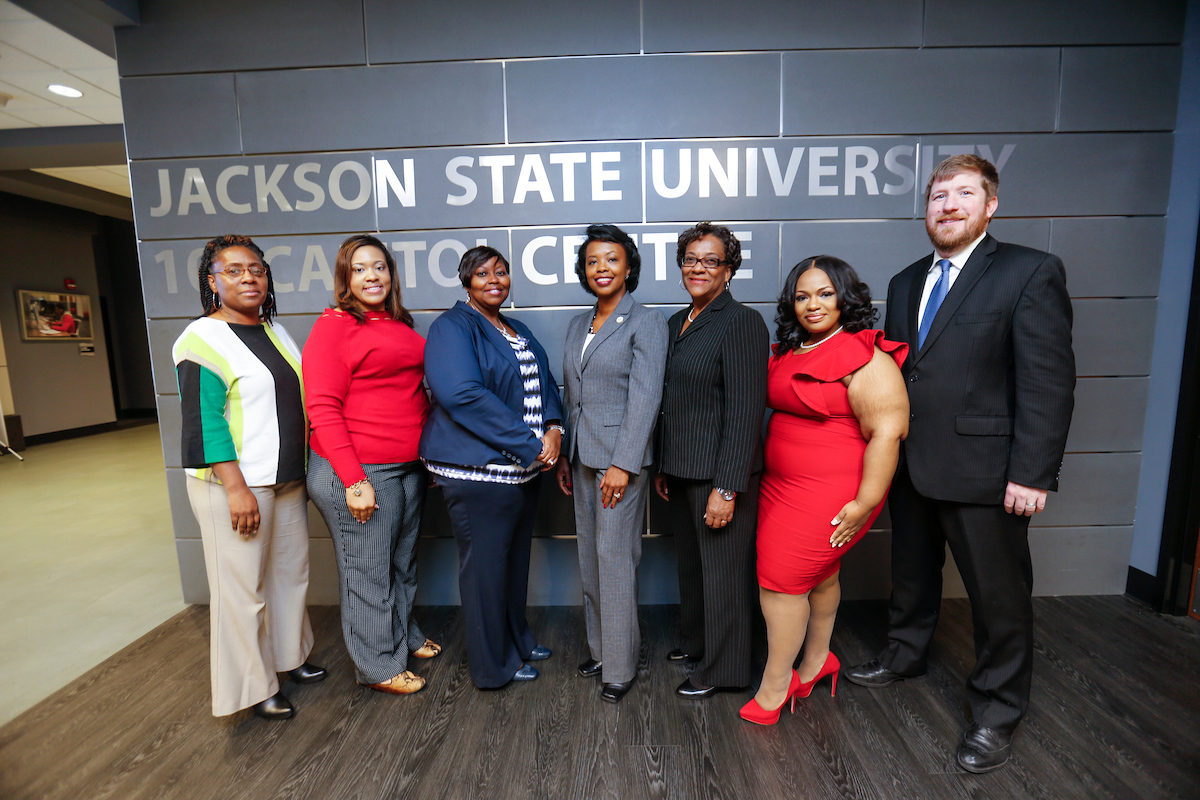 The 2016 fall cohorts in JSU’s Institute of Government’s Public Management and Leadership Certificate Program successfully completed their requirements in December. Courses are held in the 101 Downtown Campus. (Photo by Charles A. Smith/JSU)