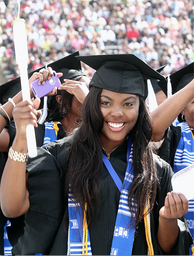 Michelle, who once was a failing student, graduated with Magna Cum Laude honors from JSU in 2012. (Charles A. Smith/JSU)
