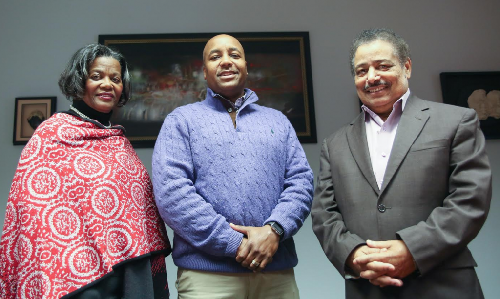 Dr. Pamela Banks, chair of the Clinical Psychology Department, Dr. Bryman Williams, director of clinical training and Dr. Azevedo, dean of the College of Liberal Arts (Photo by Kentrice Rush/JSU)