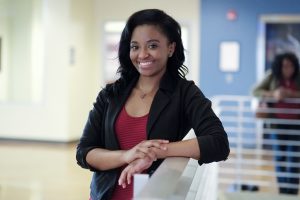 Skylar Williams, a senior at Terry High School, placed second in the poetry recital contest. (Charles A. Smith/JSU)