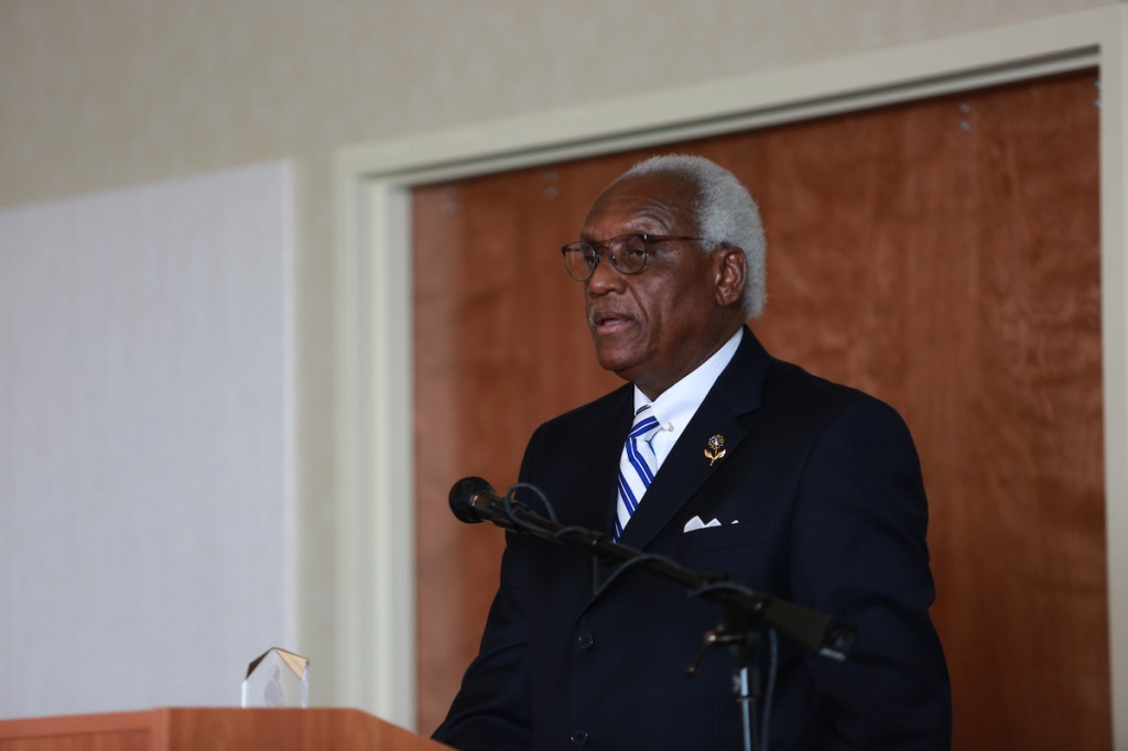 Dr. Leslie McLemore, a Hamer Institute founder, helped led the effort to start to establish a $25,000 endowed scholarship. (Photo by Kentrice S. Rush/JSU)