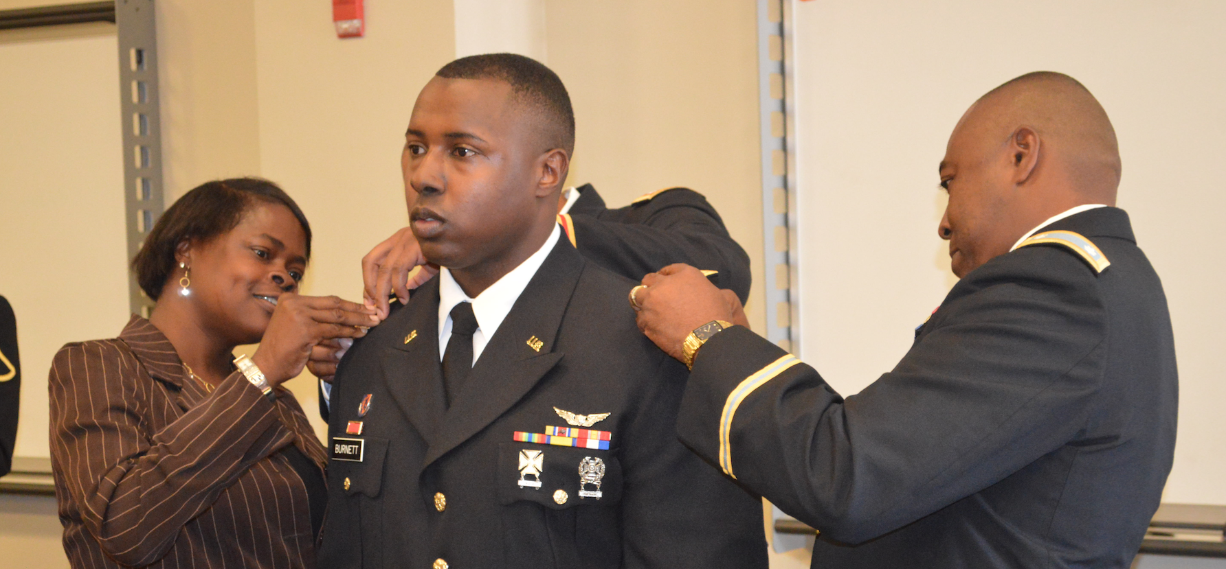 JSU extends commissioning to another MVSU graduating member, James Burnett.