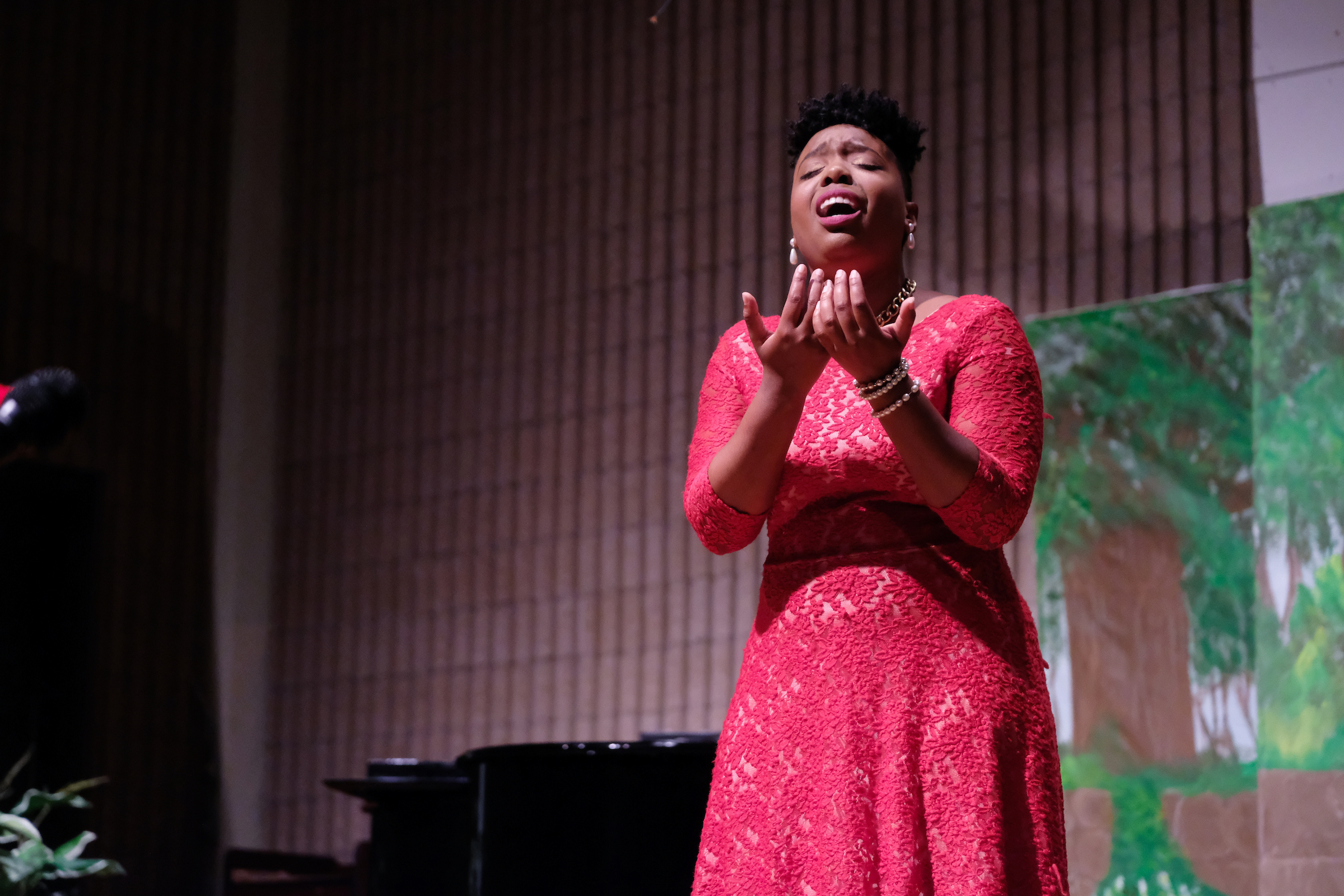 Kayla Wilson, junior vocal performance major, as Musetta.