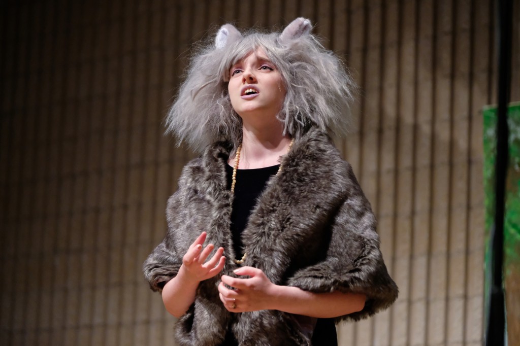 Laura Pitts, as Grizabella, performing Memory from the musical, Cats by Andrew Lloyd Webber. (Charles A. Smith/JSU)