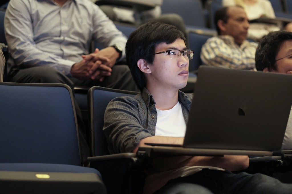 Smarr wanted students to know how the rapid rise in machine intelligence would affect students lives in the next 10-15 years and he wants them to be prepared for the changes. (Charles A. Smith/JSU)