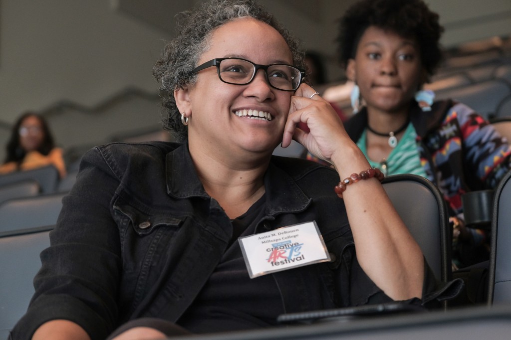 Dr. Anita DeRouen, director of writing and teaching at Milsaps College, had former students who participated in the festival. DeRouen is an avid fan of Eady's work and said he speaks to the "joy" and "pain" of life. (Charles A. Smith/JSU)
