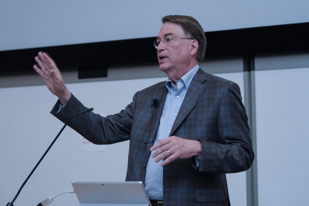 When talking globalization, Smarr says: Over the last 20 years about 18% of the job loss in U.S. factories in the United States were due to moves to China and other places, but 80% of the jobs that were lost in this country were due to automation not Mexico and not China, sorry. And this is going to continue. (Charles A. Smith/JSU)
