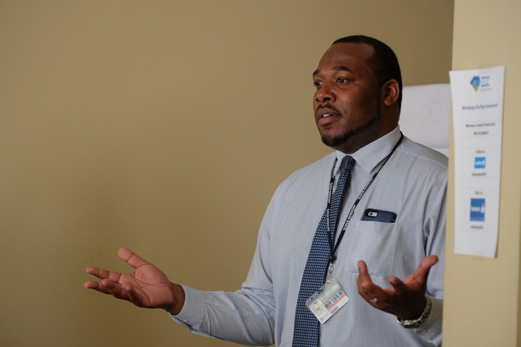 McClenty shared the history of JSU's evolution with social media to give a tangible example of the benefits of social media. (Photo by Charles A. Smith/JSU)