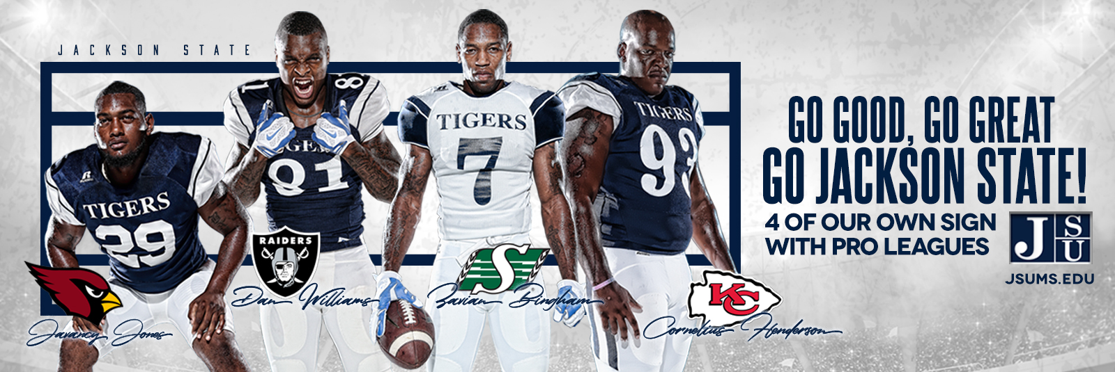 4 JSU gridiron stars sign freeagent contracts JSU Newsroom