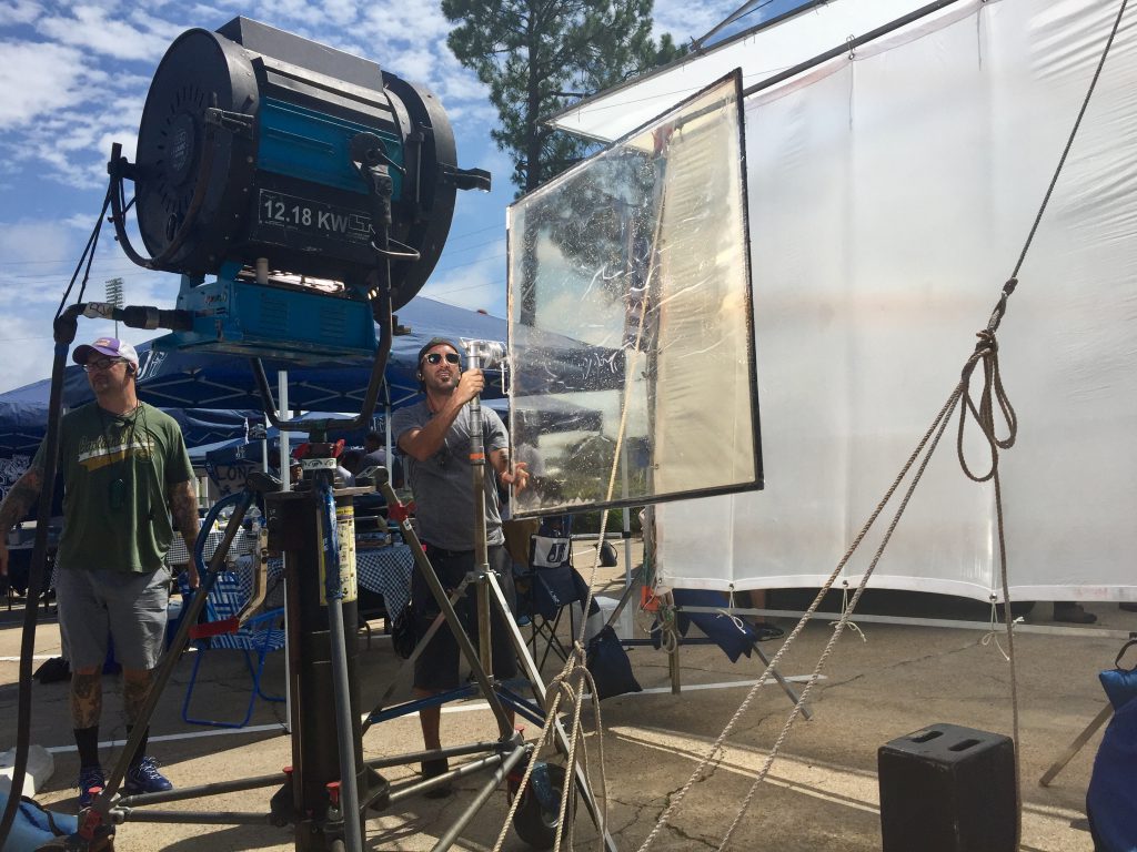 Film day involves intricate details for capturing picture-perfect elements. (Photo by Kentrice Rush/JSU)