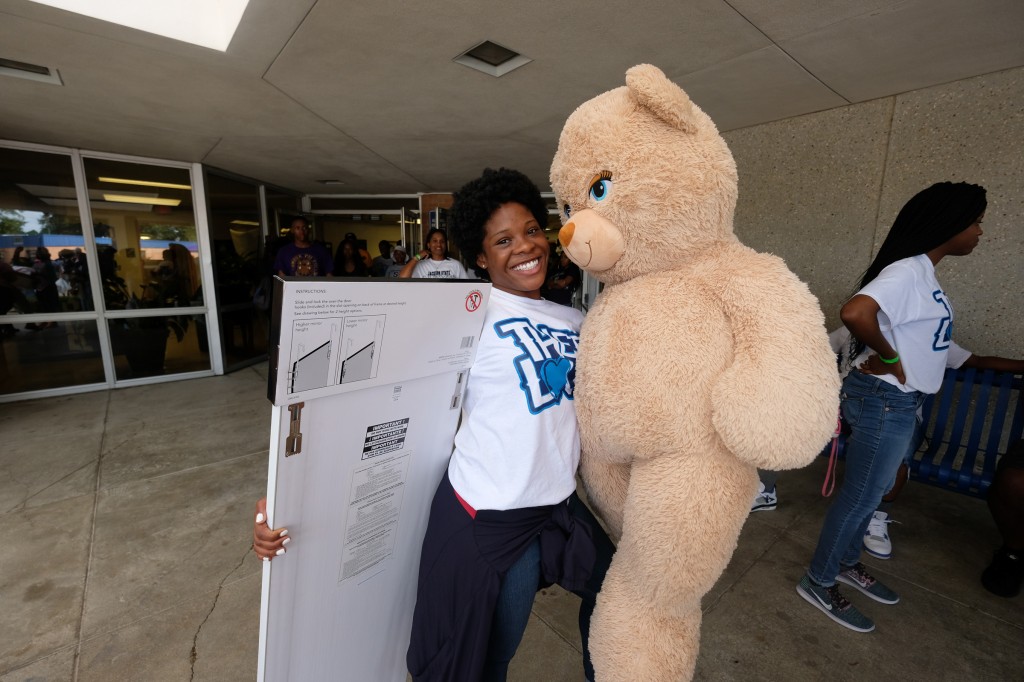 When it comes to what lies ahead for Gabby Baker at Jackson State she is all smiles. (Photo by Charles A. Smith/JSU)