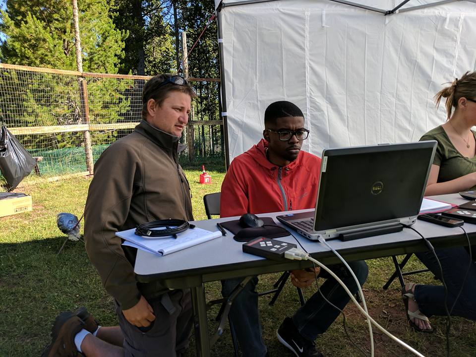 While in Wyoming, Gibson is being assisted by several mentors from operations in Boulder, Colorado. The professionals represent the High Altitude Observatory (HAO) of NCAR/UCAR and the National Center for Atmospheric Research (NCAR)/University Corporation for Atmospheric Research (UCAR).