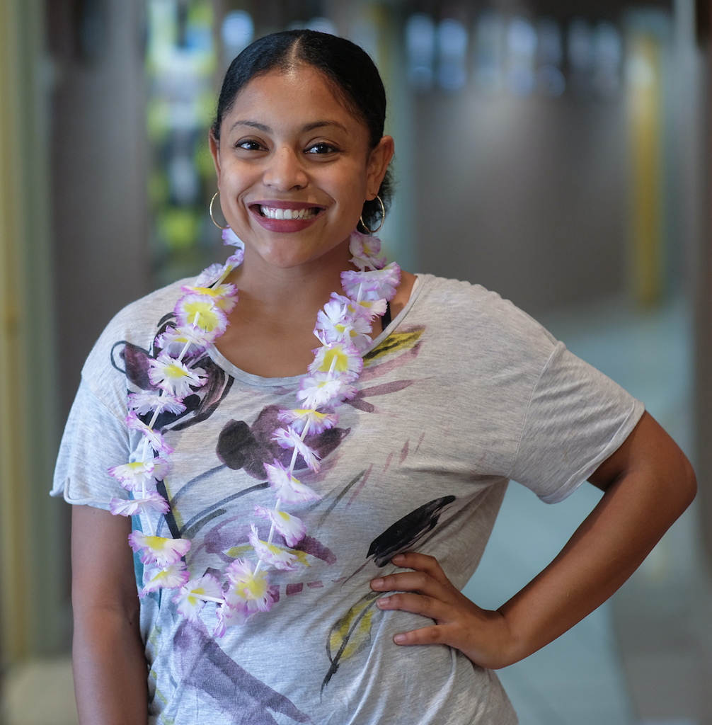 Jasmine Rivera, the acting coach at Camp Stars, said: "Our kids are getting a chance to create something of their own, and kids don’t get to tap into that creative side enough because school is almost always academic – straight out the book." (Photo by Charles A. Smith/JSU)