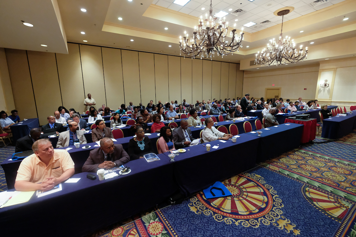 Dozens of visiting scientists from five continents attend the 14th International Symposium this week to discuss public health and environmental issues. (Photo by Charles A. Smith/JSU)